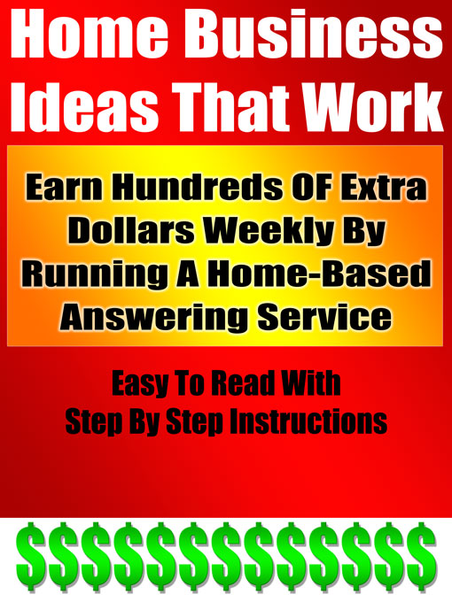 Title details for Earn Hundreds OF Extra Dollars Weekly By Running A Home-Based Answering Service  by Rezzonator Inc. - Available